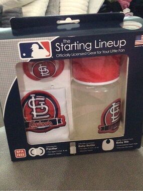 MLB St. Louis Cardinals Baby Feeding Set - Red/White